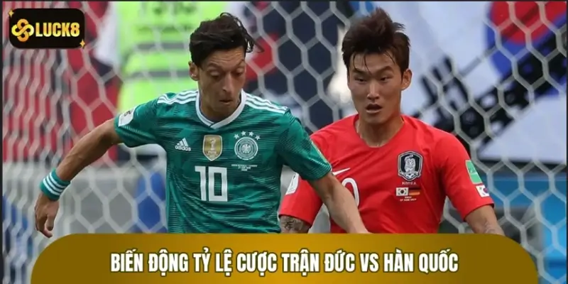 Biến động tỷ lệ cược trận Đức vs Hàn Quốc